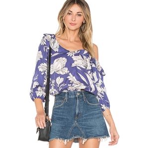 One shoulder lovers and friends blouse